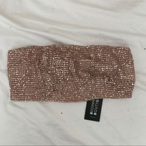 Beginning boutique rose gold crop NEW W TAGS